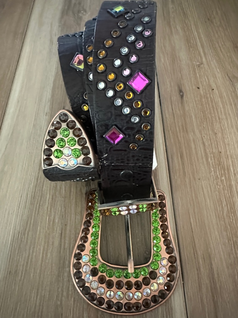 Noona Western Bling Belt L Y2K